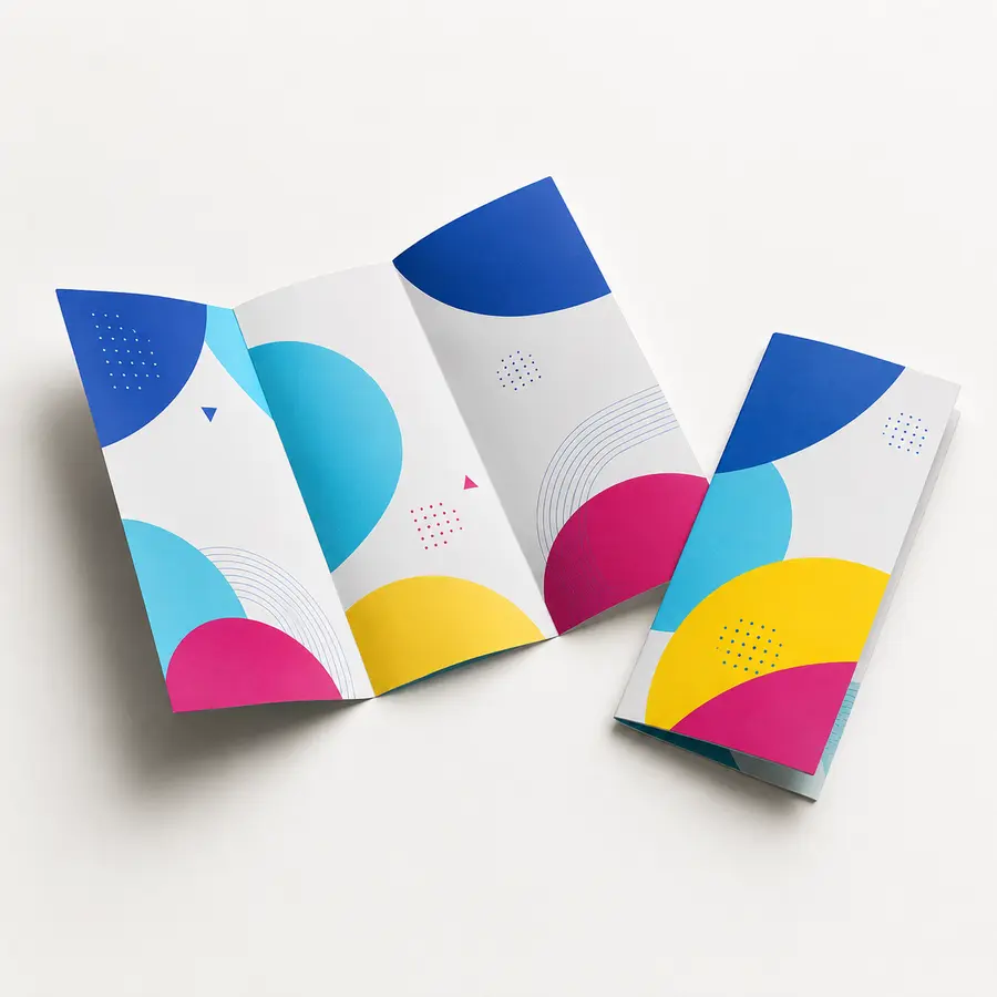 Professionally printed tri-fold brochures