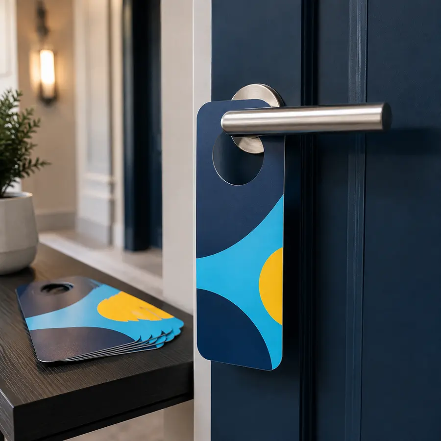 Custom printed door hangers