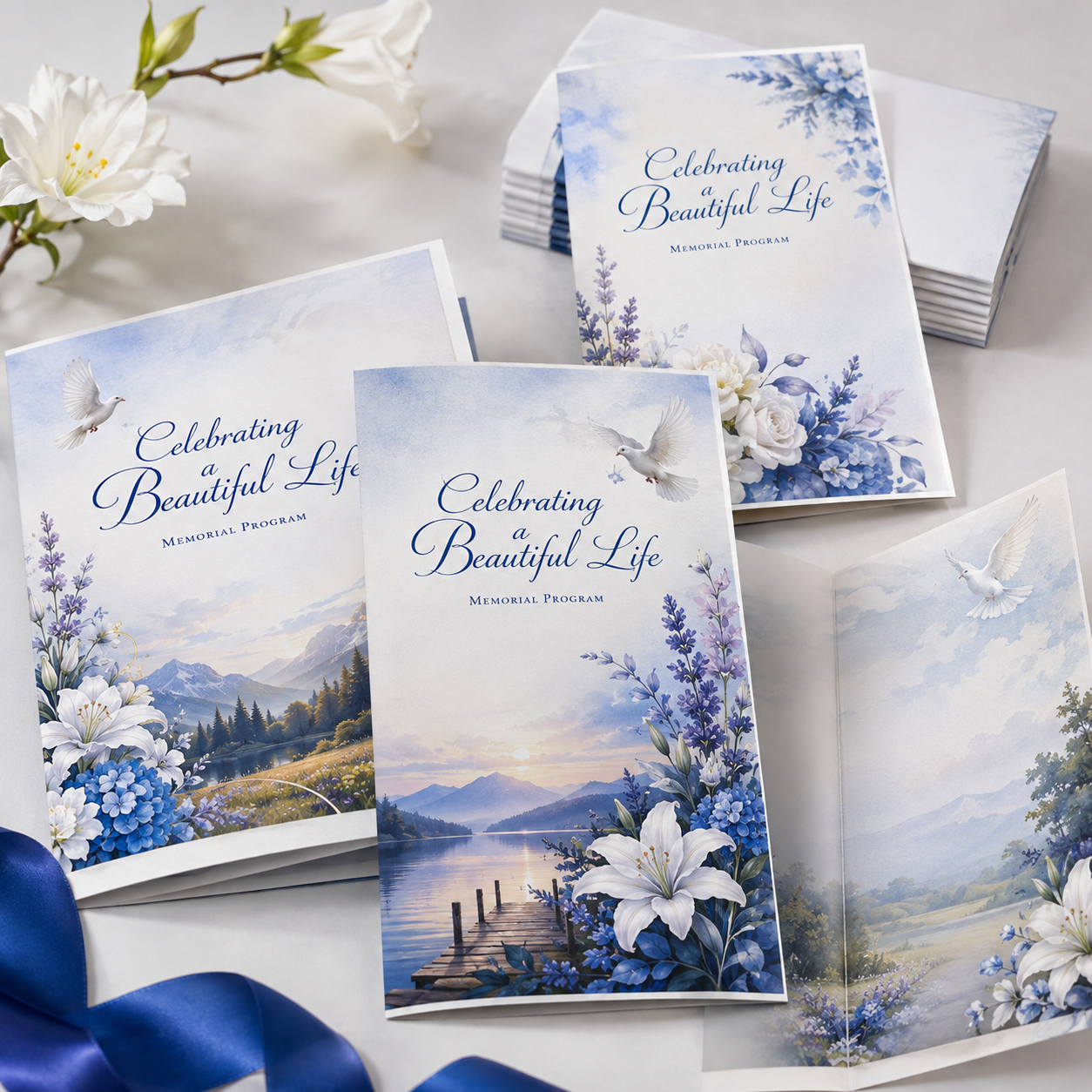 Obituary / Funeral Program printed by LF Graphics