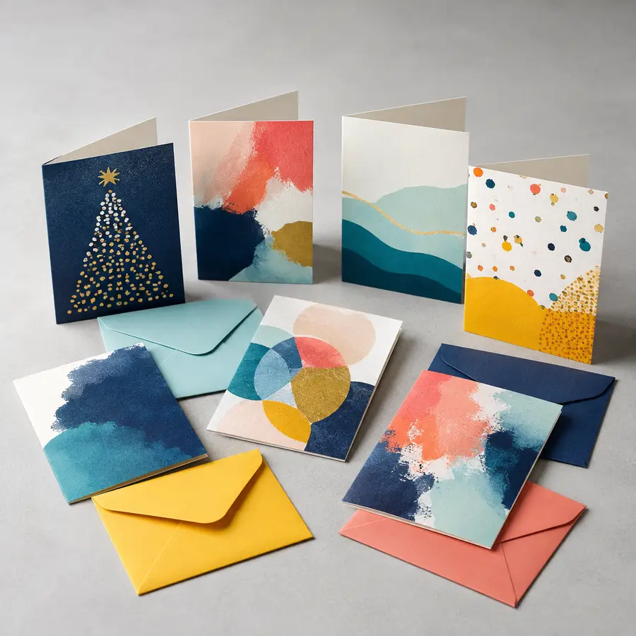 Professionally printed greeting cards