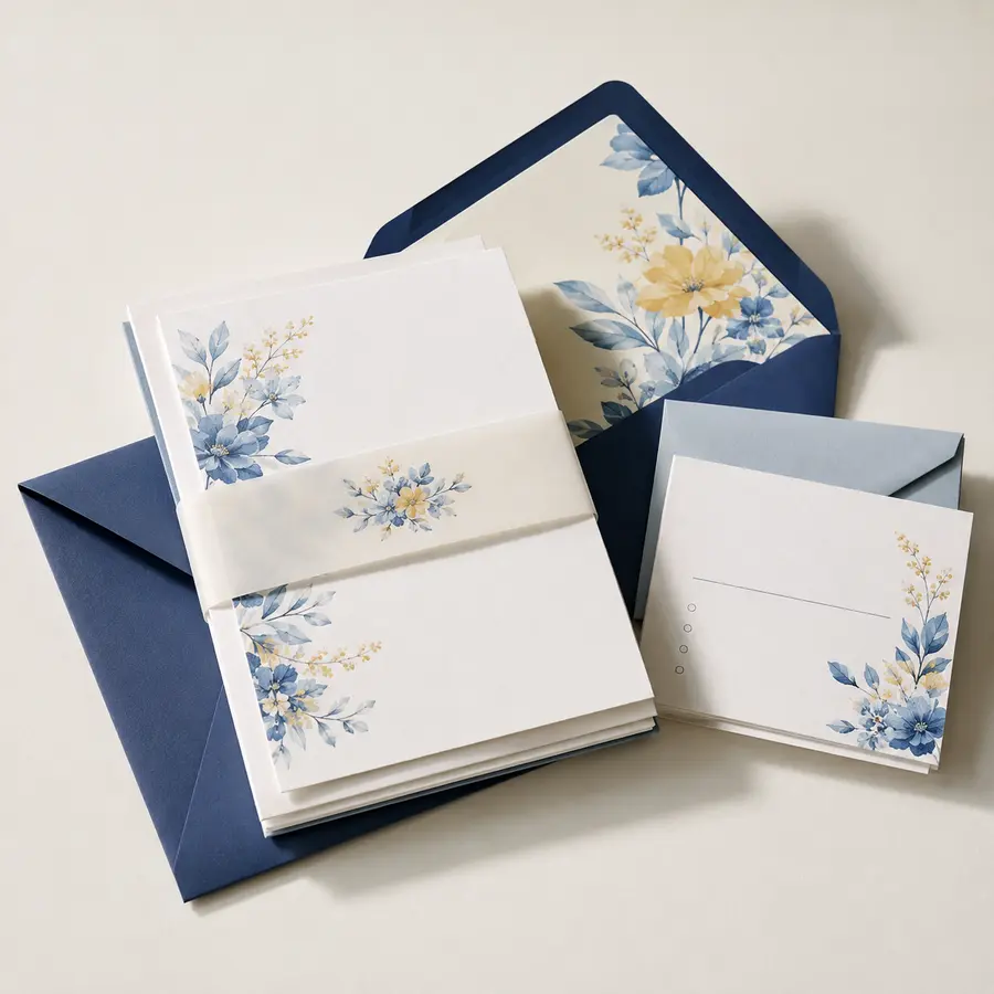 Premium printed invitation suite