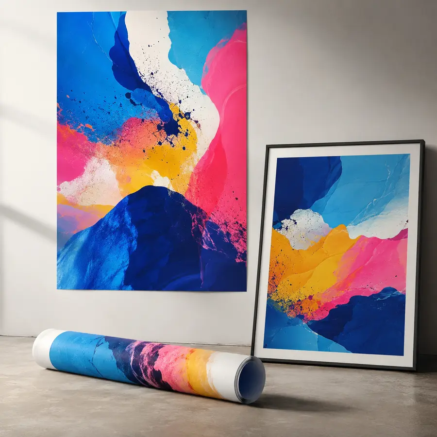 Vibrant professionally printed posters